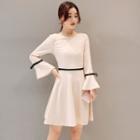 Bell Long-sleeve A-line Dress