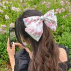 Print Bow Fabric Hair Clip / Hair Tie (various Designs)