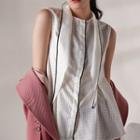 Contrast Trim Strappy Sleeveless Top