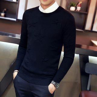 Round Neck Star Sweater