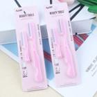 Set: Eyebrow Razor + Replacement Pink - One Size