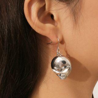 Alloy Alien Dangle Earring 1 Pair - 1918 - White Gold - One Size
