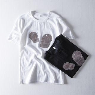Cap Patch Short-sleeve Top