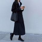 Plain Loose-fit Blazer / Long-sleeve T-shirt / A-line Midi Skirt