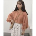 Furry Balloon-sleeve Blouse