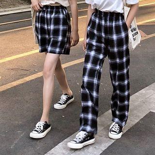 Plaid Shorts / Straight Fit Pants