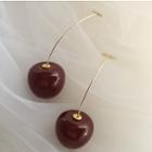 Alloy Cherry Dangle Earring 1 Pair - Cherry - One Size
