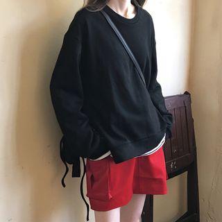 Sweatshirt / Wide-leg Cargo Pants