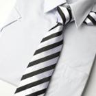 Striped Neck Tie Stripe - Black & White - One Size
