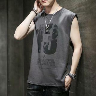 Numbering Sleeveless T-shirt