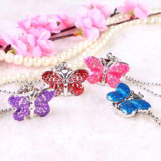 Butterfly Necklace Watch