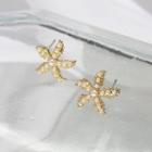 Starfish Faux Pearl Alloy Earring 1 Pair - White - One Size