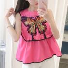 Butterfly Embroidered Sleeveless Top