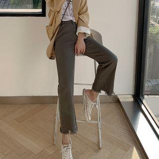 Tasseled Wide Leg Jeans