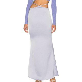 Mid Rise Maxi Pencil Skirt