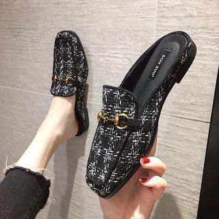 Tweed Snaffle Mules