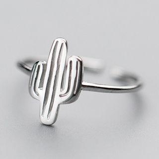 925 Sterling Silver Cactus Ring
