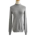 Embellished Sweater Gray - One Size
