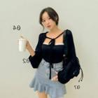 Tie-front Knit Bolero
