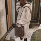 Hooded Snap-buttoned Coat