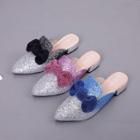 Bow Sequin Mules
