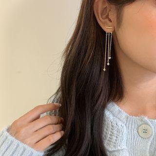 Fringe Dangle Earring 1 Pair - Silver Needle - Earring - One Size