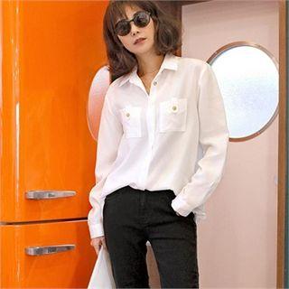 Tab-pocket Boxy Shirt