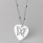 Butterfly Pendant Sterling Silver Necklace S925 Silver - Necklace - Silver - One Size