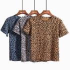 Leopard-print Short-sleeved T-shirt