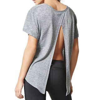Back Slit Short Sleeve T-shirt