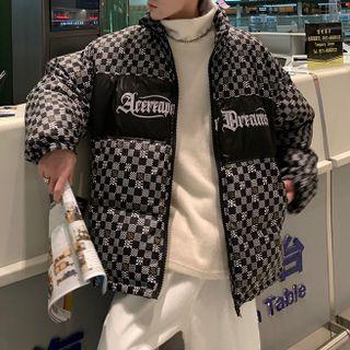 Checkerboard Down Jacket