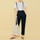 Spaghetti-strap Straight-cut Jumpsuit