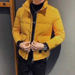 Letter Padded Zip Coat