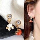 Dangle Earring 1 Pair - Stud Earring - Non-matching - As Shown In Figure - One Size