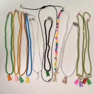 Bear Resin Pendant Choker (various Designs)