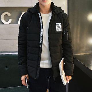Applique Hooded Puffer Jacket