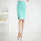 Slit-side Pencil Skirt