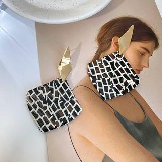 Acrylic Square Drop Earring