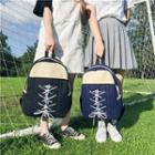 Canvas Lace-up Backpack