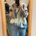 Long-sleeve Splash Sweater Off-white - One Size
