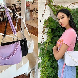 Chain Trim Shoulder Bag