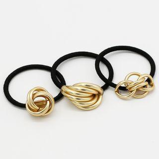Interlocking Alloy Hoop Hair Tie