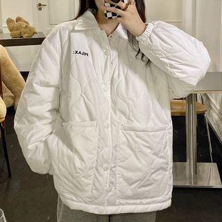 Collared Padded Button-up Jacket