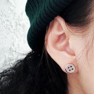 Button Style Earring