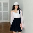 Cold Shoulder Shirt / A-line Skirt