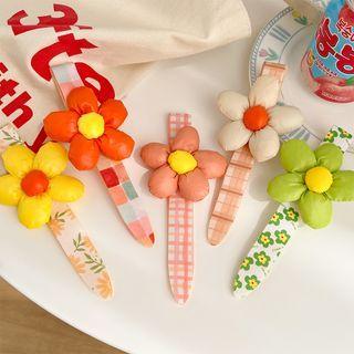 Flower Applique Hair Clip / Set