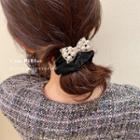 Beaded Bow Hair Tie 1 Pc - As Shown In Figure - One Size