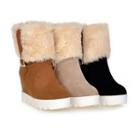 Buckled Fluffy Snow Boots