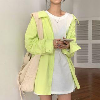 Long-sleeve Embroidered T-shirt / Long-sleeve Plain Shirt