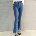 Slit-side Boot Cut Jeans